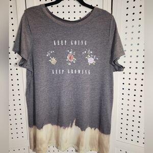 TORRID Classic Fit T Bleach Tee Size 1 ( 1X or 14/16) Grey